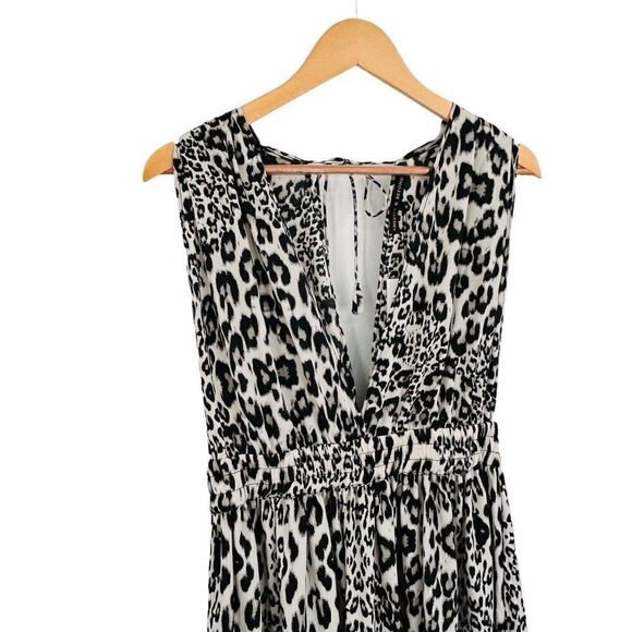 NWT America and Beyond animal print sheer maxi dress size large - Picture 4 of 9